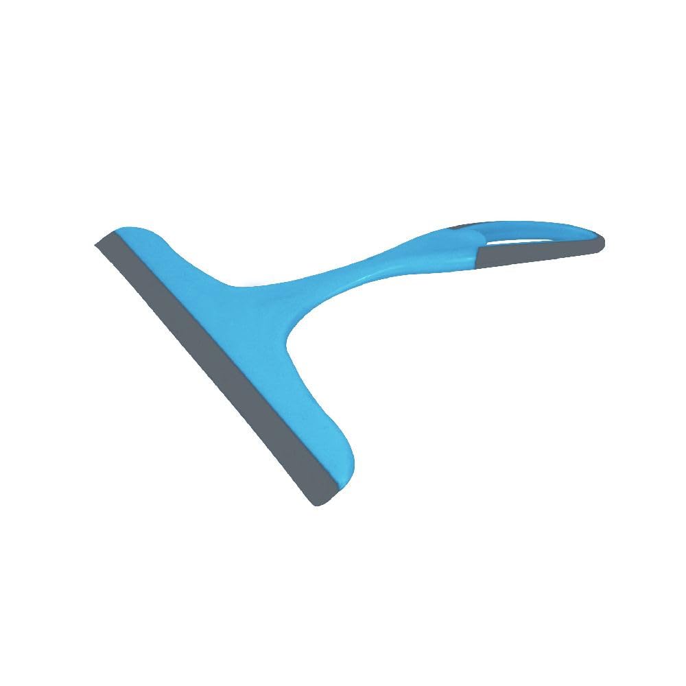 PARENCE - Multipurpose Window Cleaner Squeegee - Durable Plastic and Silicone Design - Easy Cleaning, Flat and Smooth Surface, Bathroom, Kitchen. 24.5 x 22 x 2.5 cm - Random Color
