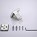 Nolimas Bath Towel Hook SUS 304 Stainless Steel Square Clothes Towel Coat Robe Hook Cabinet Closet Door Sponges Hanger for Bath Kitchen Garage Heavy Duty Wall Mounted, Chrome Polished Finish,2Pack