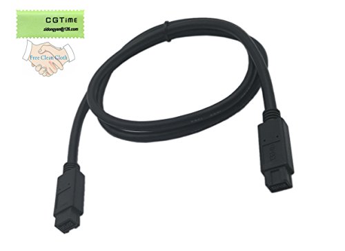 CGTime Firewire Premium cable 800 IEEE 1394B 9 Pin to 9 Pin Male to Male 3.3 Ft Black