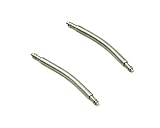 SWISS REIMAGINED Spring Bar Pins - Curved Stainless Steel - for Attaching Watch Band to Watches (Set of Two) - 20mm X 1.8mm
