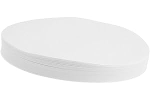 AMLESO 100 Pieces/Pack Quality Ashless Filter Paper Medium Fast 80-120um Lab - White, 15cm