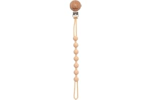 Buba, Prendedor De Chupeta Em Silicone Bege