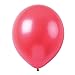 Topenca Party Supplies, 12 Inches Solid Metallic Latex Balloons, 50 Pack, Red