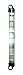 Lalizas Radar Reflector for Sailboats, Tube Type, ⌀ 1.97