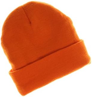 Tek Gear WarmTek Men's Thinsulate Cuffed Knit Beanie Hat (Orange)