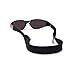 Croakies Kids Neoprene Eyewear Retainer Childrens Glasses Strap | Eyeglass and Sunglass Holder | Boys and Girls Sports Use | 2pk Bundle + Cloth, Black