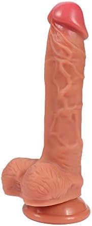 9 inch Realistic Silicone-Dilldó Realistic Massage Hands-Free with Strong Suction Cup for Women