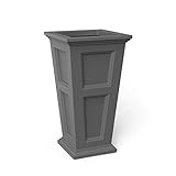 Fairfield 28" Tall Planter - Graphite Grey