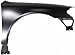 Crash Parts Plus Front Passenger Side Primed Fender Replacement for 2006-2016 Chevrolet Impala