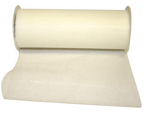 Reliant Ribbon Tulle Standard Ribbon, 6 Inch X 25 Yards, Ivory