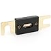 Baomain 1-Pack 250A ANL Fuse Holder Kit with Fuse - Gold-Plated Terminals, for Car Audio, Amplifiers, 12V/24V DC Systems, Compatible with 0/2/4 AWG Wires
