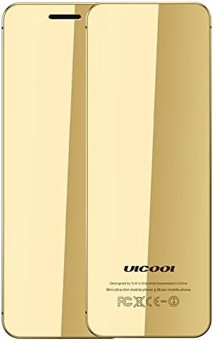 Téléphone portable ULCOOL V36, 2Sim, 1.54 Pouces,Bluetooth,Fm,Gold/Or