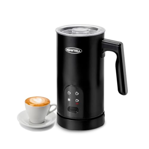 4-in-1 Electric Milk Frother and Steamer, 350ml Hot Cold Foam Maker