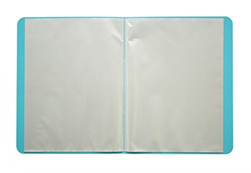 SHUTER A4 Size 40 Pockets Paper File Display Book Folder for Report Sheets,Artworks,Music Sheets,Clippings (Blue) - Thumbnail 2