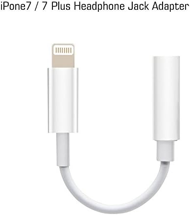 7 Lightning Adapter, Headphone Adapter to 3.5mm earbuds Jack Adapter Earphone for Apple 7 and 7 Plus Lightning Connection Converter