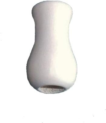 Two Pack of 1 1/4 inch Wood Blind Cord Tassels - White Finish - Vase Design