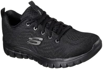 Femme Graceful Get Connected Trainers, Black Mesh / Trim, 38 EU