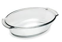 Anchor Hocking Oven Basics 4 Quart Oval Roaster, Crystal Clear