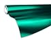 VViViD Dark Green Satin Chrome Vinyl Wrap Stretch Conform DIY Easy to Use Air-Release Adhesive (1ft x 5ft)