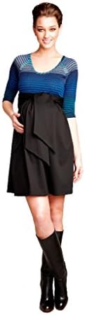 Maternal America Blue Monsoon Scoop Neck Maternity Dress (Small)