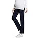 JOYNCLEON Womens Maternity Work Pants Straight Leg Pregnancy Casual Trousers for Pregnant Women (M = US 6-8 Fit Weight 112~132lbs, Navy-US)