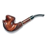 Pear Wood Hand Carved Tobacco Smoking Pipe DALI #2 + Pouch