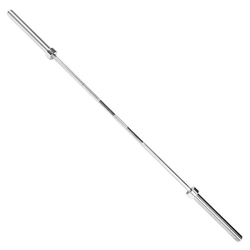 CAP Barbell Olympic 2-Inch Solid Chrome Bar, 6-Foot