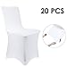 Prasacco Chair Cover, 20 Pcs White Retractable Chair Sleeves, Suitable for Banquet Wedding Party Dining Decoration