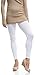 LMB | Seamless Full Length Leggings | Variety of Colors | One Size | White