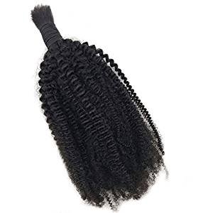 Amazon Com Rj Hair Afro Kinky Curly Virign Mongolian Bulk Human