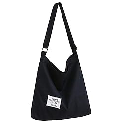 Covelin Women's Retro Large Size Canvas Shoulder