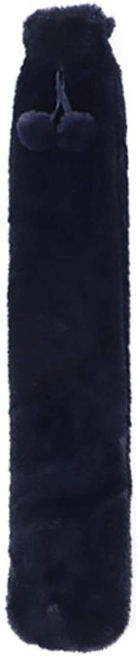 ShirazO Extra Long Hot Water Bottle with Cover – Microwave Hot Water Bottle for Adults & Kids, Soft Hot Water Bottle for Neck, Shoulder Relief, Back Pain & Feet Warmer (2L - 73 x 13cm – Navy Blue)