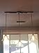 EUL Industrial Island Lighting Vintage Pendant Lamp with Clear Glass Shades Brushed Nickel-3 Light