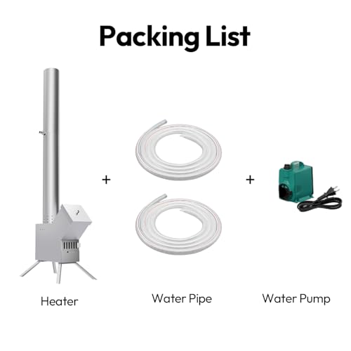 ECOPOOLTECH Wood Heat Pump, Pool Heater, Wood-fired Heat Pump, Ideal for Outdoor Small Swimming Pools and Hot Tubs, Continuous Wood-fired Heating