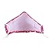AerHeart Cute Reusable Pollution Face Mask with 6 N99 Carbon Filters (Pink Watercolor/Polka Dots)