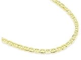 10k Yellow Gold Necklace Mariner Chain Mens Womens Solid 1.2mm