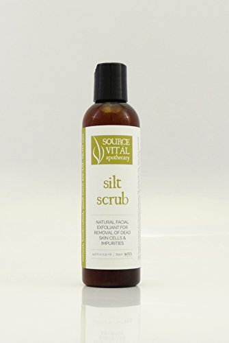 Silt Scrub by Source Vitál Apothecary | Gentle Natural Facial Deep Pore Exfoliant for Removal of Dead Skin Cells & Impurities for Healthy and Clear Skin | Light, Refreshing Earthy Aroma | (4.46 Oz.)