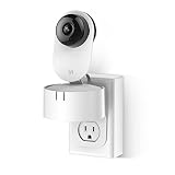 Yi Home Camera AC Outlet Wall Mount, 360 Degree Swivel AC Outlet Wall Plug Mount Stand Holder Bracket for Yi Home Camera 1080p 720p- No Messy Wires or Wall Damage by KASMOTION