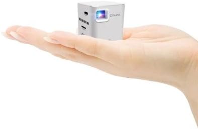 Orimag P6 Portable Smart Mini DLP LED WiFi Projector Silver with Universal Plug for Home Office Education