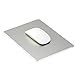 Ptalor, Aluminum Mouse pad Strong Sensitivity for Mouse,Non-Slip Base,Resistant to Dirt,Easy to Clear，Mouse pad with Micro Sand Blasting Aluminum Surface for Fast and Accurate Control (Silver)
