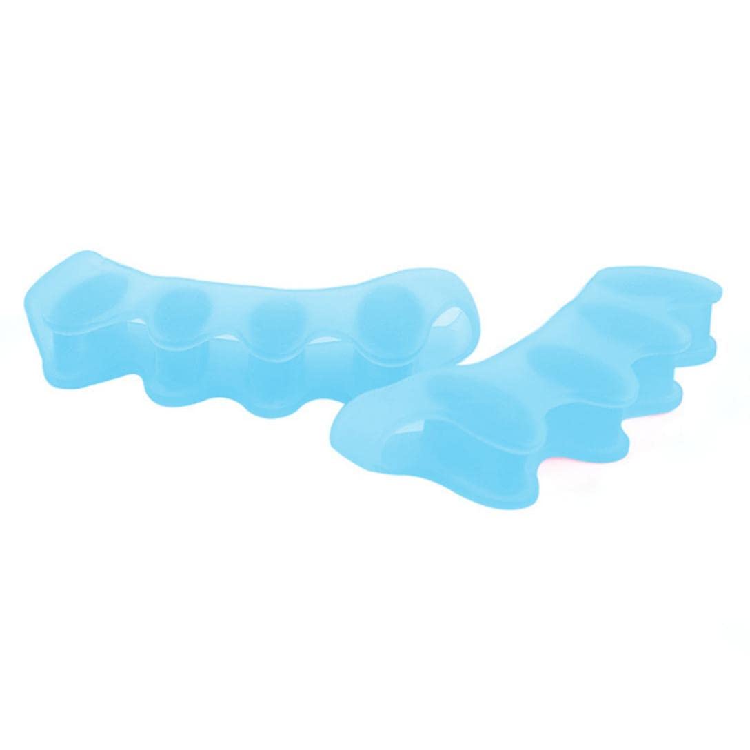 VOANZO 6PCS Toe Separator Silicone Toe Spreader Hammertoe Correctors Toe Spacer for Adults-Blue