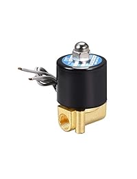 uxcell - Válvula solenoide de latón con control eléctrico normalmente cerrado