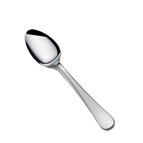 Gourmet Basics by Mikasa Satin Symmetry Stainless Steel Dinner Spoon, Set of 10