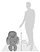 Infant Car Seat Insert | Baby Head & Body Support, Cushion | Carseat Cover, Protector for Stroller, Bouncer & Swing | Soft & Adjustable Pillow | Gender Neutral Gift (Gray) | Improved Version, Thicker