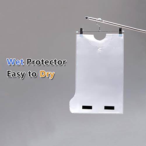 Adult Waterproof Foot Cast Wound Cover Protector with Cuttable Opening for Shower Bath (2 Pack), Reusable Watertight Lower leg Sleeve Bag Covers for Broken Foots, Legs, Plaster, Bandage, Splint & Woun