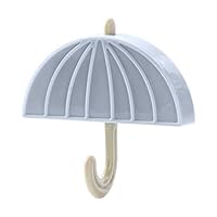 Asdf586io Kitchen Seamless Refrigerator Strong Magnet Umbrella Shape Wall Hanging Hook - Blue