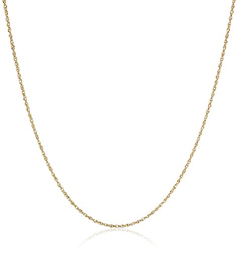 14k yellow gold solid perfectina chain necklace (1.0mm), 18"