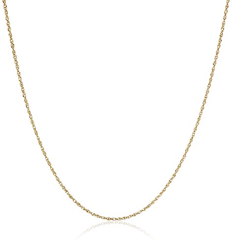 14k Yellow Gold Solid Perfectina Chain Necklace (1.0mm), 18