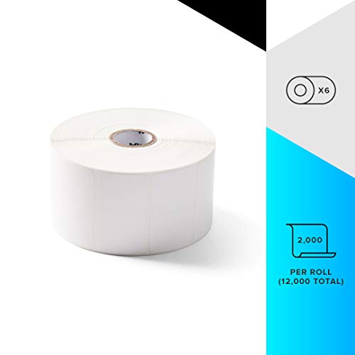 Zebra 2.25 X 1.25 In Direct Thermal Polypropylene Labels PolyPro 4000D