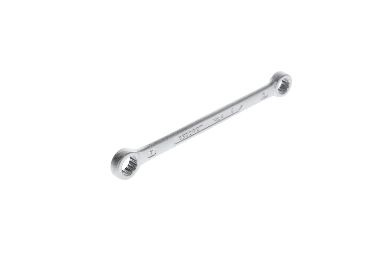 GEDORE Double-ended ring spanner, AF 6+7 mm, Straight, Flat, Slender, Bi-hex, UD profile, Spanner, 4 6x7